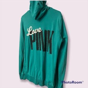 PINK Zip Up Hoodie. Size Medium.